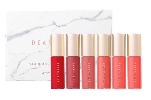 Dear Dahlia Mini Paradise Dream Velvet Lip Mousse Lip Tint 6-Piece Set, $25